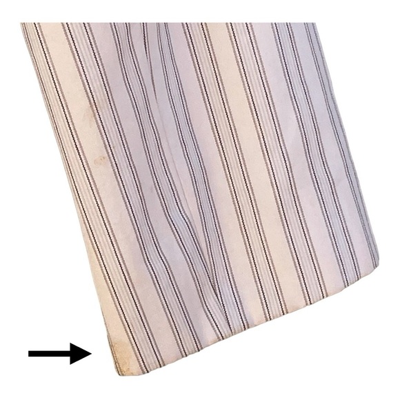 Banana Republic Striped Buttery Yellow Cotton Blazer Size 10 - Picture 7 of 10